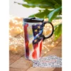 Evergreen Beautiful American Flag Ceramic Travel Cup with Lid - 5 x 4 x 7 Inches -Water Bottles Sales unnamed file 2442