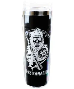 Just Funky Sons of Anarchy Reverse Logo 16oz Travel Mug