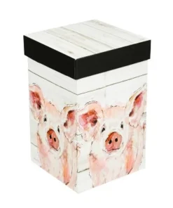 Evergreen Ceramic Perfect Cup w/Box, 17 oz., Pretty Pink Pig