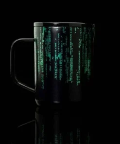 Corkcicle 16 Ounce The Matrix Binary Code Stainless Steel Triple Insulated Coffee Mug with Clear Sliding Lid and Non Slip Silicone Bottom -Water Bottles Sales unnamed file 2459