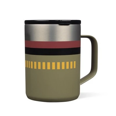 Corkcicle Disney Star Wars 16 Ounce Coffee Mug Triple Insulated Stainless Steel Cup with Clear Lid and Silicone Bottom for Hot Drinks, Boba Fett 4 Corkcicle Disney Star Wars 16 Ounce Coffee Mug Triple Insulated Stainless Steel Cup with Clear Lid and Silicone Bottom for Hot Drinks, Boba Fett - Image 2