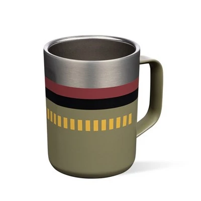 Corkcicle Disney Star Wars 16 Ounce Coffee Mug Triple Insulated Stainless Steel Cup with Clear Lid and Silicone Bottom for Hot Drinks, Boba Fett 5 Corkcicle Disney Star Wars 16 Ounce Coffee Mug Triple Insulated Stainless Steel Cup with Clear Lid and Silicone Bottom for Hot Drinks, Boba Fett - Image 3