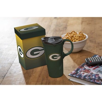Evergreen Green Bay Packers, 17oz Boxed Travel Latte 4 Evergreen Green Bay Packers, 17oz Boxed Travel Latte - Image 2