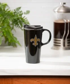 Evergreen New Orleans Saints, 17oz Boxed Travel Latte -Water Bottles Sales unnamed file 2540