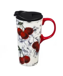 Evergreen Ceramic Travel Cup, 17 OZ. ,w/box, Home Sweet Home