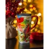 Evergreen Ceramic FLOMO 360 Travel Cup, 17 oz., Cardinal & Berries