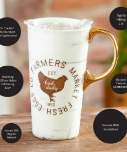 Evergreen Ceramic Travel Cup w/box and Triton Lid, 17 OZ., Farmers Market -Water Bottles Sales unnamed file 2565