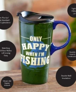 Evergreen Beautiful Only Happy When I'm Fishing Ceramic Travel Cup with Lid - 5 x 4 x 7 Inches 13 Evergreen Beautiful Only Happy When I'm Fishing Ceramic Travel Cup with Lid - 5 x 4 x 7 Inches -Water Bottles Sales unnamed file 2609