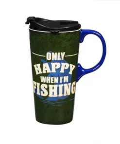 Evergreen Beautiful Only Happy When I'm Fishing Ceramic Travel Cup with Lid - 5 x 4 x 7 Inches 14 Evergreen Beautiful Only Happy When I'm Fishing Ceramic Travel Cup with Lid - 5 x 4 x 7 Inches -Water Bottles Sales unnamed file 2610