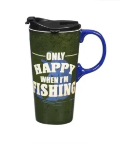 Evergreen Beautiful Only Happy When I'm Fishing Ceramic Travel Cup with Lid - 5 x 4 x 7 Inches 15 Evergreen Beautiful Only Happy When I'm Fishing Ceramic Travel Cup with Lid - 5 x 4 x 7 Inches -Water Bottles Sales unnamed file 2611