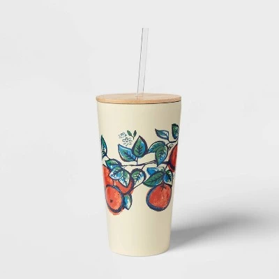 Threshold 18.5oz Stainless Steel Tumbler with Bamboo Lid Bird 8 Threshold 18.5oz Stainless Steel Tumbler with Bamboo Lid Bird - Image 6