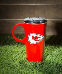 Evergreen Kansas City Chiefs, 17oz Boxed Travel Latte