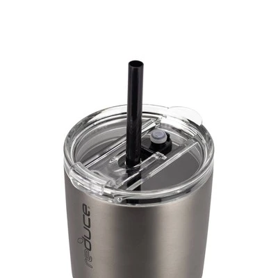 Reduce 34oz Cold1 Insulated Stainless Steel Straw Tumbler with Silicone Grip Glacier 4 Reduce 34oz Cold1 Insulated Stainless Steel Straw Tumbler with Silicone Grip Glacier - Image 2