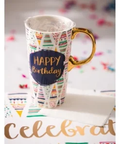 Evergreen Beautiful Birthday Confetti Ceramic Travel Cup with Lid - 5 x 4 x 7 Inches -Water Bottles Sales unnamed file 2711