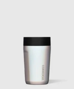 Corkcicle Commuter Cup 9 Ounce Insulated Stainless Steel Spill Proof Travel Coffee Mug with Sip Lid for Hot and Cold Drinks, Prismatic