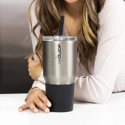 Reduce 34oz Cold1 Insulated Stainless Steel Straw Tumbler with Silicone Grip Glacier 7 Reduce 34oz Cold1 Insulated Stainless Steel Straw Tumbler with Silicone Grip Glacier - Image 5