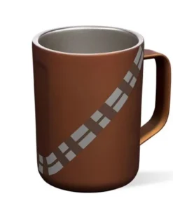 Corkcicle 16 Ounce Coffee Mug Triple Insulated Stainless Steel Cup with Lid and Silicone Bottom for Hot Drinks, Chewbacca -Water Bottles Sales unnamed file 2726