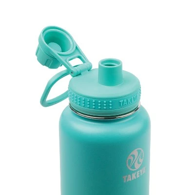 Takeya 40oz Actives Insulated Stainless Steel Water Bottle with Spout Lid Sage 3 Takeya 40oz Actives Insulated Stainless Steel Water Bottle with Spout Lid Sage