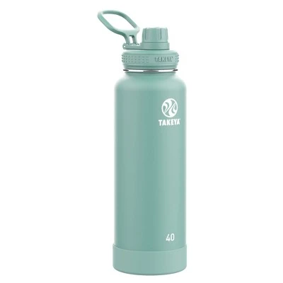 Takeya 40oz Actives Insulated Stainless Steel Water Bottle with Spout Lid Sage 12 Takeya 40oz Actives Insulated Stainless Steel Water Bottle with Spout Lid Sage - Image 10