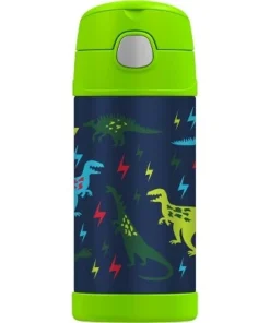 Thermos 12oz FUNtainer Water Bottle with Bail Handle Green Jungle Kingdom -Water Bottles Sales unnamed file 2859