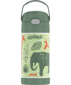 Thermos 12oz FUNtainer Water Bottle with Bail Handle Green Jungle Kingdom -Water Bottles Sales unnamed file 2869