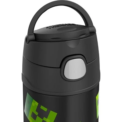 Thermos Minecraft 16oz FUNtainer Water Bottle - Black 5 Thermos Minecraft 16oz FUNtainer Water Bottle - Black - Image 3