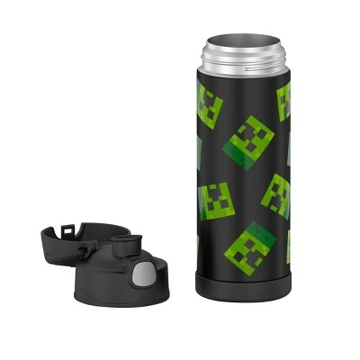 Thermos Minecraft 16oz FUNtainer Water Bottle - Black 7 Thermos Minecraft 16oz FUNtainer Water Bottle - Black - Image 5