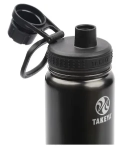 Takeya 18oz Actives Insulated Stainless Steel Water Bottle with Spout Lid Pink