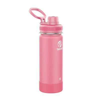 Takeya 18oz Actives Insulated Stainless Steel Water Bottle with Spout Lid Pink 15 Takeya 18oz Actives Insulated Stainless Steel Water Bottle with Spout Lid Pink - Image 13