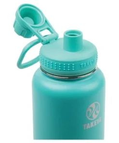 Takeya 32oz Actives Insulated Stainless Steel Water Bottle with Spout Lid White
