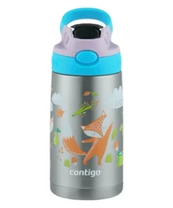 Contigo Kids Stainless Steel Water Bottle with Redesigned AUTOSPOUT Straw Taro/juniper -Water Bottles Sales unnamed file 3273