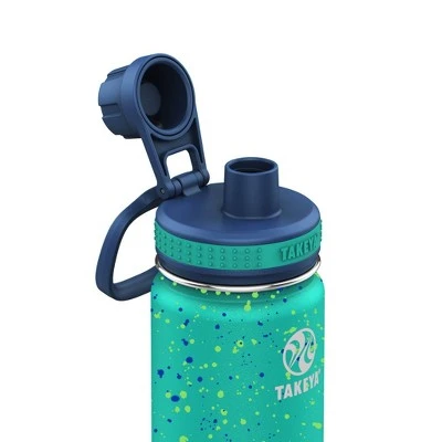 Takeya 18oz Speckled Stainless Steel Water Bottle Pink/aqua Blue 4 Takeya 18oz Speckled Stainless Steel Water Bottle Pink/aqua Blue - Image 2