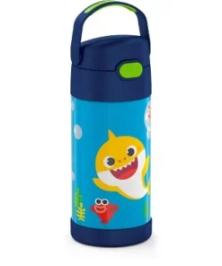 Nickelodeon Thermos 12oz FUNtainer Water Bottle with Bail Handle - Navy Baby Shark