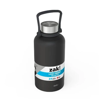 Zak Designs Zak! Designs 64oz Double Wall Stainless Steel Growler - Black 3 Zak Designs Zak! Designs 64oz Double Wall Stainless Steel Growler - Black