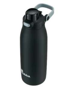 Bubba Radiant Push Button Water Bottle with Straw Rubberized Stainless Steel Licorice