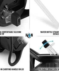 Hydration Nation Water Bottle With Time Marker 32 oz -Water Bottles Sales unnamed file 3604