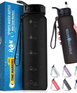 Hydration Nation Water Bottle With Time Marker 32 oz -Water Bottles Sales unnamed file 3606