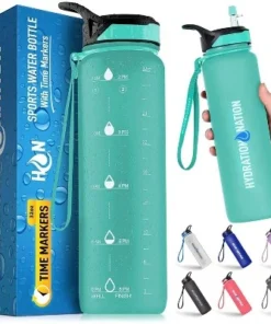 Hydration Nation Water Bottle With Time Marker 32 oz -Water Bottles Sales unnamed file 3609