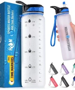 Hydration Nation Water Bottle With Time Marker 32 oz -Water Bottles Sales unnamed file 3612
