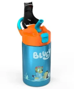 Bluey 14oz Stainless Steel Double Wall Valiant Bottle - Zak Designs -Water Bottles Sales unnamed file 3700