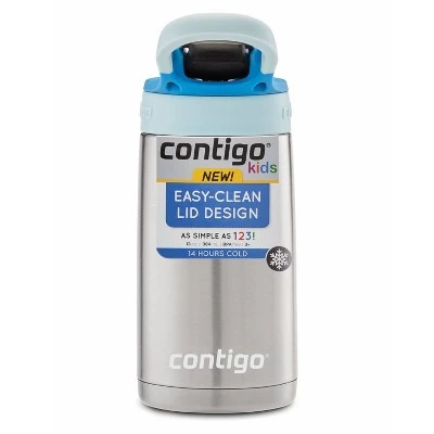 Contigo 13oz Stainless Steel AutoSpout Kids' Water Bottle Blue 9 Contigo 13oz Stainless Steel AutoSpout Kids' Water Bottle Blue - Image 7