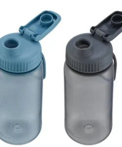 Rubbermaid Essentials Plastic Water Bottle with Chug and Sip Lid 2pk Gray/pink