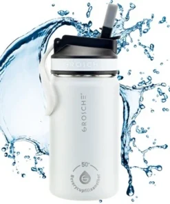 GROSCHE Lil Chill 12 oz Kids Water Bottle Insulated Water Bottle with Straw for Kids School with Straw Sip Lid -Water Bottles Sales unnamed file 3854