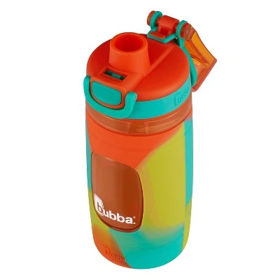 Bubba 16oz Plastic Flo Kids' Water Bottle with Silicone Sleeve Orange 4 Bubba 16oz Plastic Flo Kids' Water Bottle with Silicone Sleeve Orange - Image 2