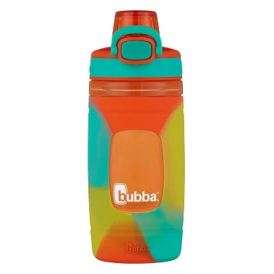 Bubba 16oz Plastic Flo Kids' Water Bottle with Silicone Sleeve Orange 8 Bubba 16oz Plastic Flo Kids' Water Bottle with Silicone Sleeve Orange - Image 6