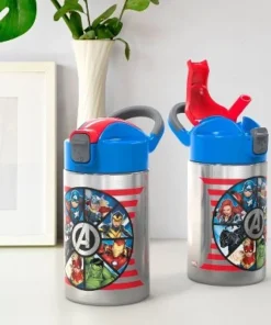 Marvel Avengers 14oz Stainless Steel Double Wall Valiant Bottle - Zak Designs -Water Bottles Sales unnamed file 3885