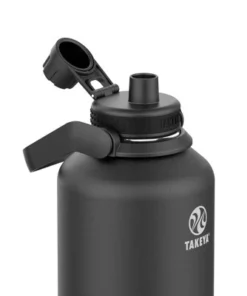 Takeya 64oz Actives Insulated Stainless Steel Water Bottle with Spout Lid - Onyx