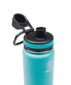 Takeya Originals 18oz Insulated Stainless Steel Water Bottle with Spout Lid Graphite