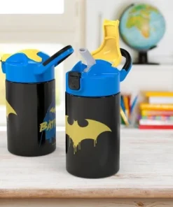 Batman 14oz Stainless Steel Double Wall Valiant Bottle - Zak Designs -Water Bottles Sales unnamed file 4053