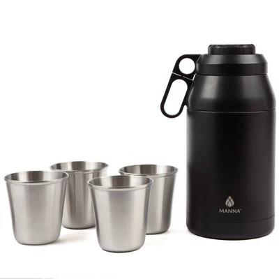 Manna 64oz Stack Growler Black 3 Manna 64oz Stack Growler Black